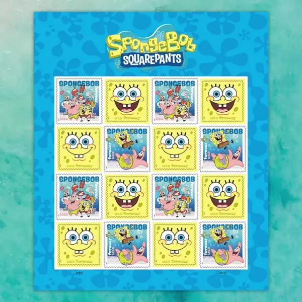SpongeBob Squarepants Stamps 2025